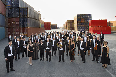 La Orquesta Sinfónica de Euskadi en el IX Concierto extraordinario Premios Fundación BBVA Fronteras del Conocimiento, bajo la dirección de Robert Treviño, que se estrena como su director titular 