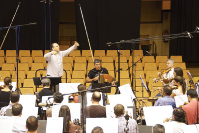 Kepa Junkera records his first Symphony CD with Basque National Orchestra