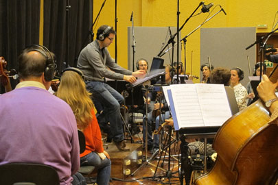 The Basque National Orchestra records the original soundtrack to “Ocho apellidos vascos”, the latest film by Martínez-Lázaro