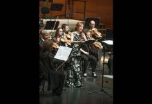 Clara Mouriz junto a la Orquesta de Euskadi