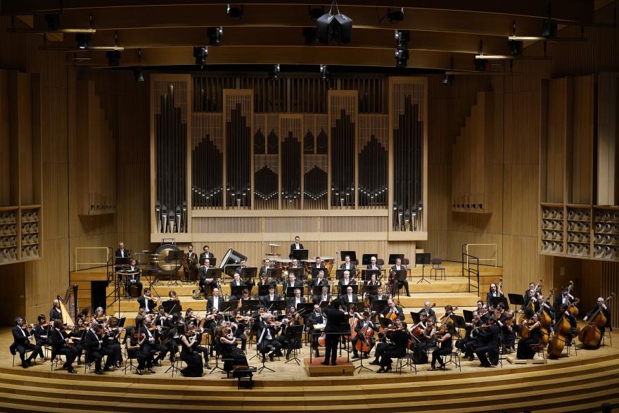 The Orchestra in Brucknerhaus, Linz