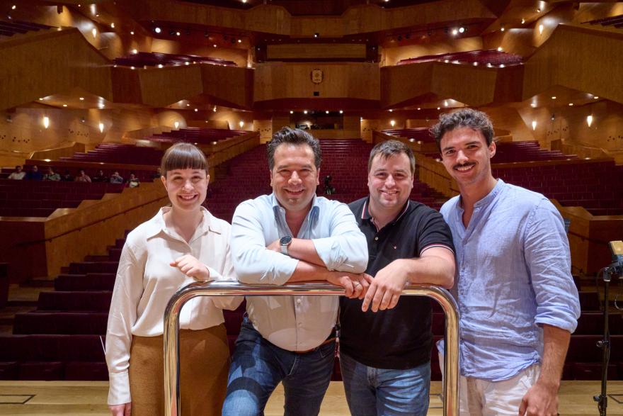 Sara Litón, Robert Treviño, Aritz Labrador, Joshua Franken. 5 June, Euskalduna Bilbao. Photo: Enrique Moreno Esquibel