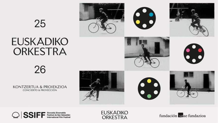 The San Sebastián Festival, the Euskadiko Orkestra and the SGAE Foundation will offer the ‘Concert & Screening’ at the Velodrome on Saturday 20 September
