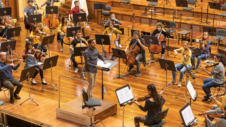 Euskadiko Orkestrak eta Musikenek orkestra bakarra osatuko dute aparteko kontzertu baterako